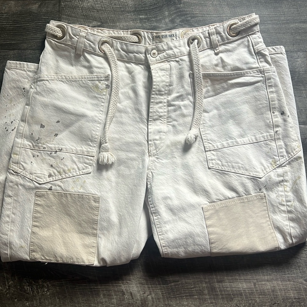 We The Free by Free People Barrel Painter Jeans – Size 32